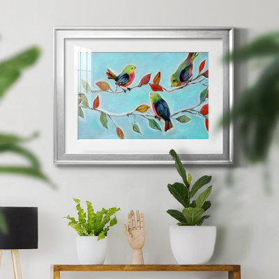 Bitty Birds II - peinture encadrée