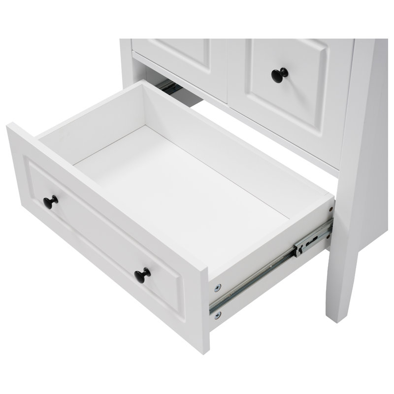Meuble-lavabo 24 po avec lavabo ceremique 24 po, Blanc