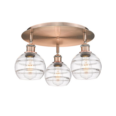 Chartoff Glass Semi Flush Mount