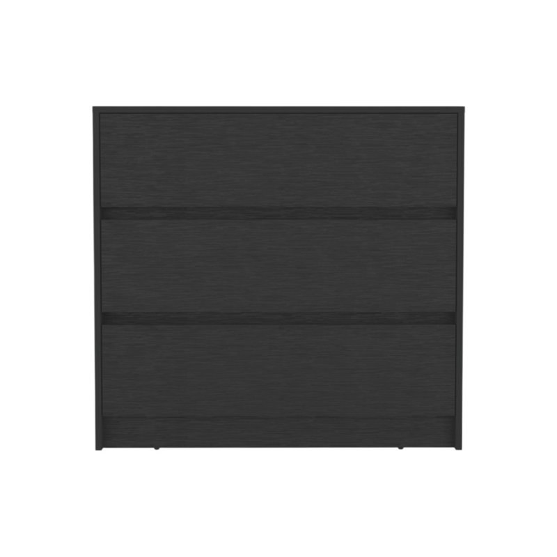  Commode 3 tiroirs noire 33 po