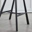 Tabouret de bar moderne à hauteur de comptoir rembourré avec dossier ergonomique
