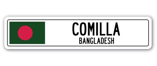 Plaque de rue Alvis Comilla, H 7 po x l 30 po x P 1 po