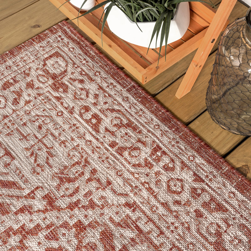 Tapis intérieur / extérieur Moten, Carré 5 pi 3 po
