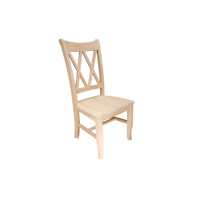 Chaise d'appoint en bois massif Harlean