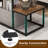 17 Stories Rustic Tv Console Table For 50" Tvs Industrial Sofa Table With Open Storage Shelves Rustic Brown