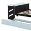 Lit de jour double avec lit gigogne, cadre de lit de jour avec bureau, cadre de lit de jour avec port USB-86822737