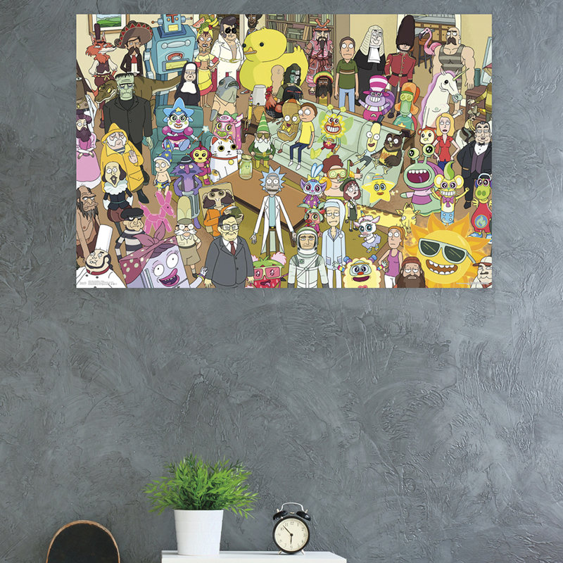 Impression sur papier rick and morty-group