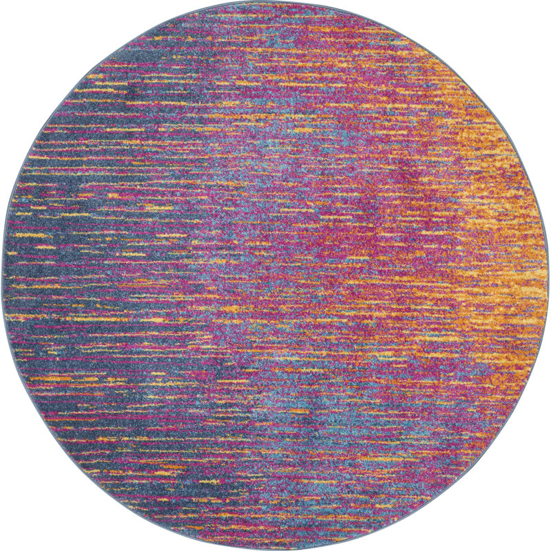 Tapis multicolore, Rond 8 pi