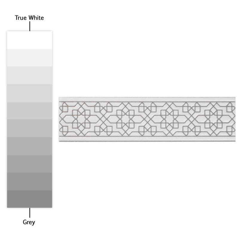 Sevillano 8" x 2" Ceramic Listello Tile Trim in White