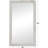 Wood Carved Beaded White Wall Mirror