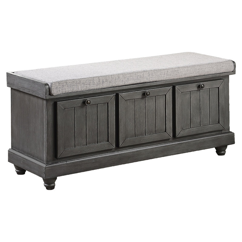 Mobilier de maison en bois massif 1pc, Gris foncé
