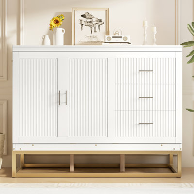 Grand lit escamotable Murphy avec portes en bois, faux tiroirs, pieds en métal