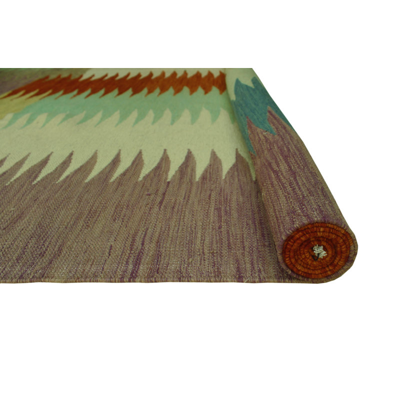 Dru Wool Striped and Geometric Indoor Rug