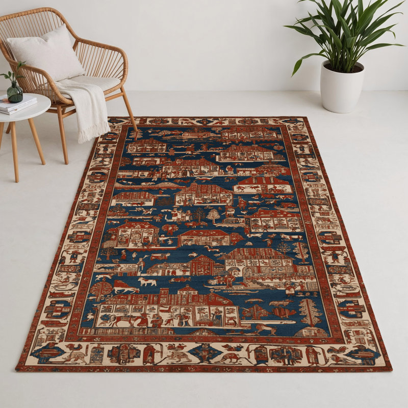 Tapis turc intérieur et extérieur brun, Rectangulaire 3 pi x 5 pi