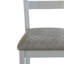 Élégante chaise grise bicolore à 2 tons avec coussins décoratifs à motif de losanges
