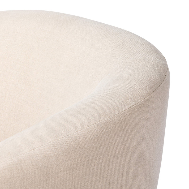 Salena Swivel Chair-Sonoma Chestnut, Broadway Dune
