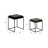 Set of Two Metal Nested Side Accent Tables