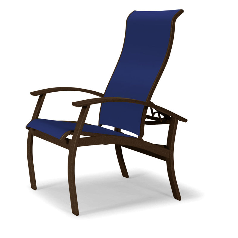 Chaise de patio Askar, Atlantis bleu royal Sunbrella®, Kona, Kona texturé