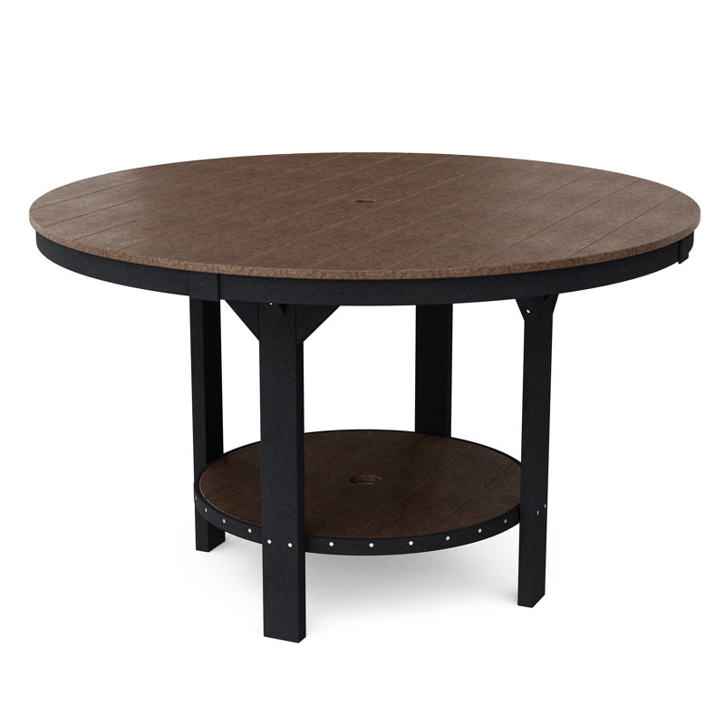 Table bistro Heritage 60 ", Brun Tudor / noir