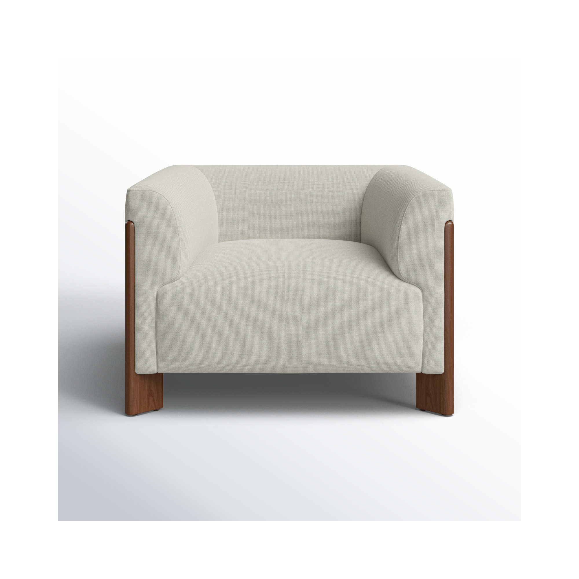 Wanetta Upholstered Armchair, Cream Performance