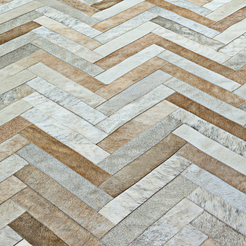 Tapis taupe / ivoire Plutus, 6 x 9
