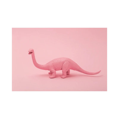 Pink Dino by Pepino De Mar - Wrapped Canvas Print