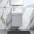 16"Modern Mini Wall Mounted Single Bathroom Vanity Set For Small Space-1184637368