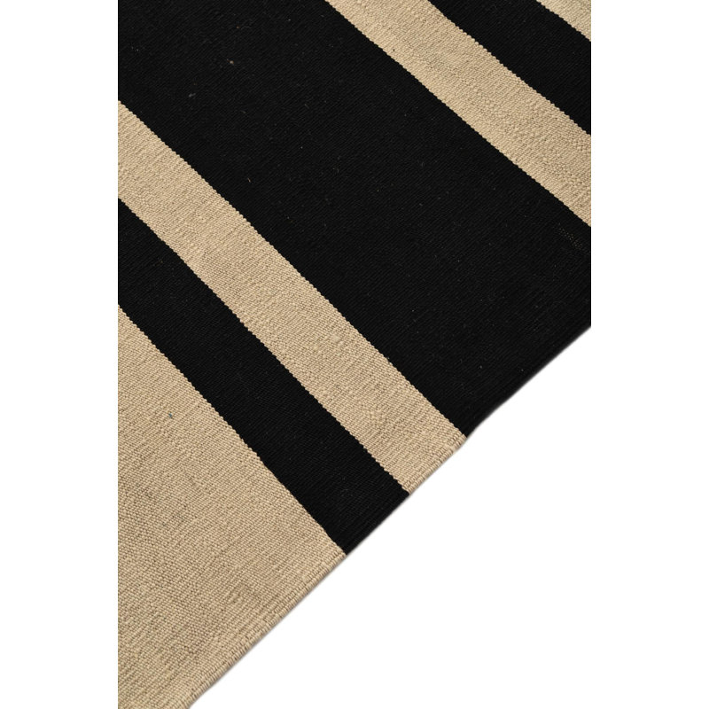 Tapis noir et blanc Orta