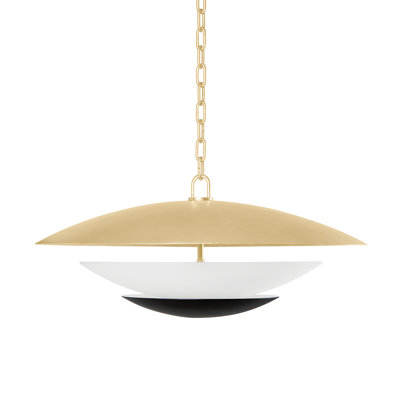 Luminaire suspendu géométrique à 4 lumières