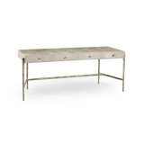 Water Solid Wood Top Metal Base Writing Desk