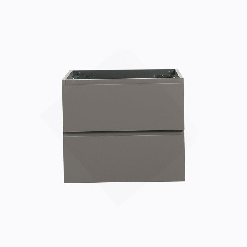 Armoire murale SANS lavabo, avec deux tiroirs, Gris