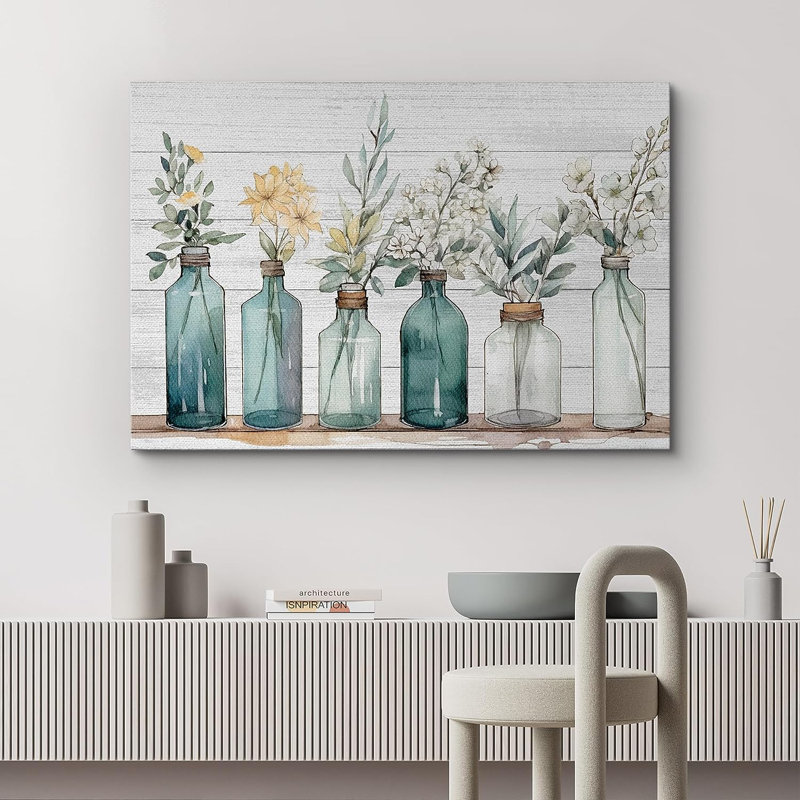 Pixelsign Garden Wildflowers Nature Wilderness - impression, Toile tendue sans cadre, L 18 po x H 12 po