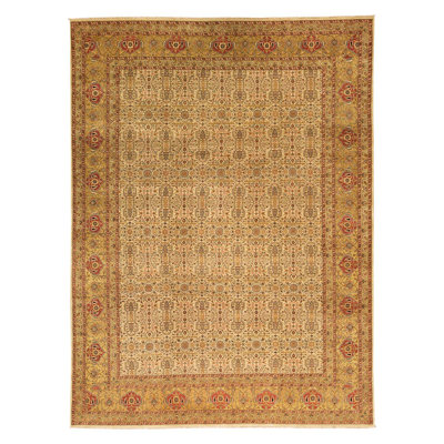 Wool Oriental Area Rug in Brown