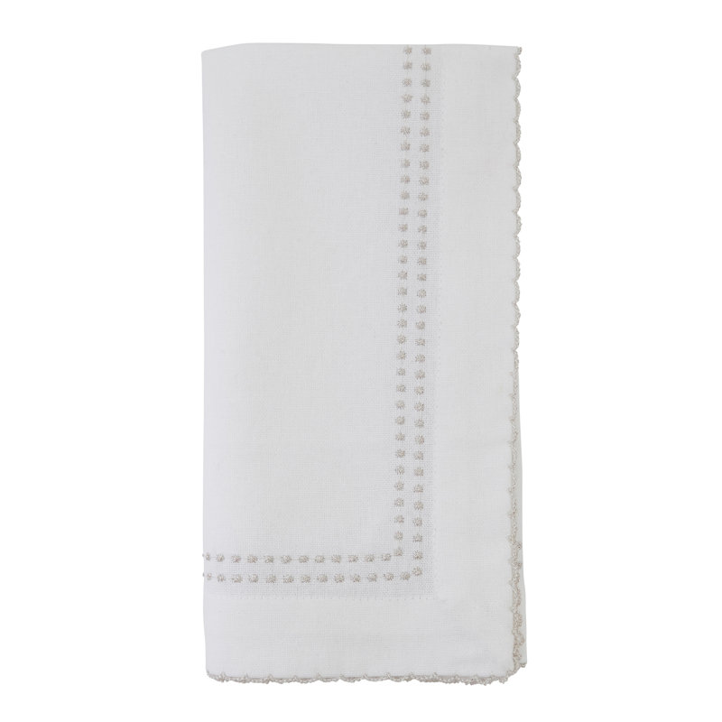 Satchell Cotton Square Napkin, Silver