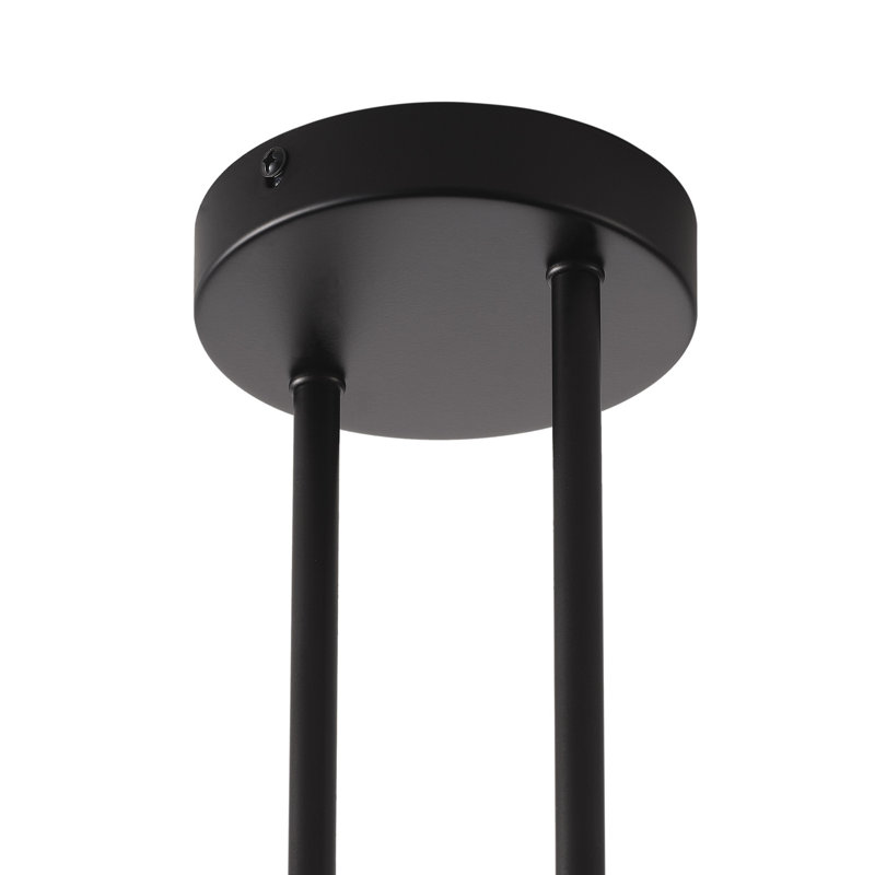 Luminaire suspendu avec abat-jour en verre 4-E26 homologué ETL