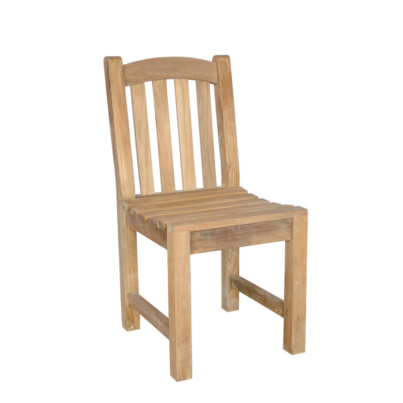 Chelsea Natural Teak Outdoor Dining Chair with Cushions