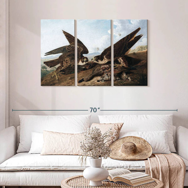 Brampt Peregrine Falcons, 28" H x 45" W