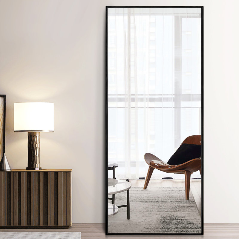 Metal Flat Mirror, Black