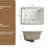 16 Inch Modern Wash Basin Sink For Bathroom, White Porcelain, Smooth Surface, No Dirt Left Undermount Bathroom Rectangle, High - Temperature Fired Acid Alkali , 11.63" Product Width