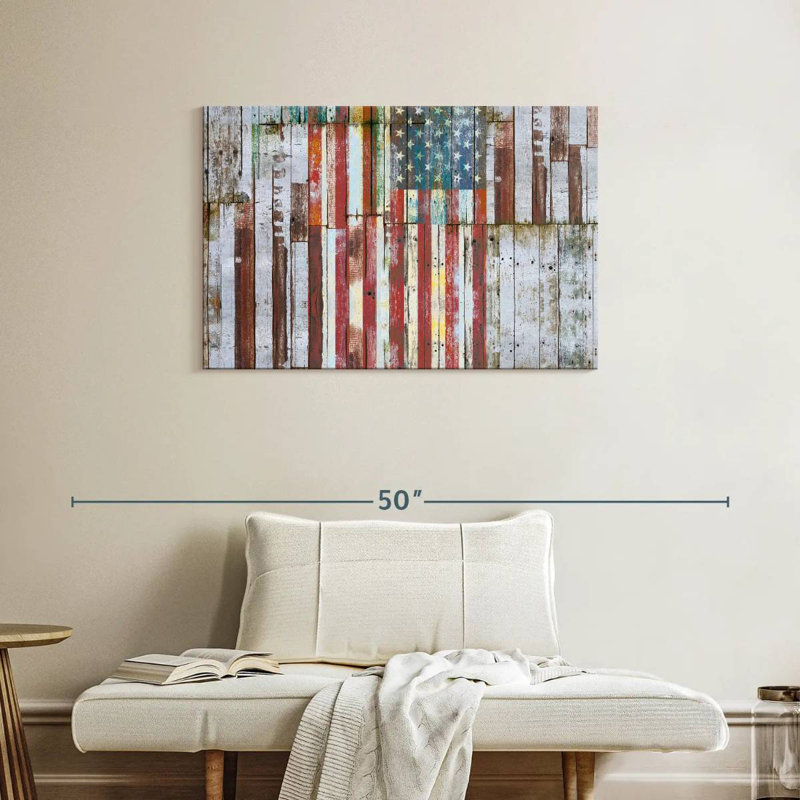 Borges My Wooden American Flag