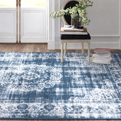Tapis bleu foncé Ibtihal