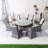 Round Outdoor Dining Set With Cushions-1902182193-1902182192