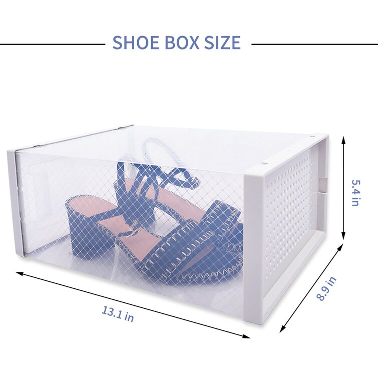 Design your own BIG shoebox organizer for 8 pairs