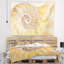 Tapisserie de motif en nautilus de polyester avec accessoires suspendus inclus-28500970