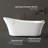 OVE Decors Skylar 70 in Freestanding Bathtub with Pop-up and Overflow in Chrome
