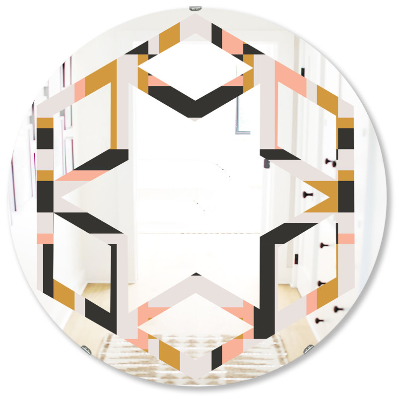 Miroir mural Hexagon Star, 31,5 po x 31,5 po