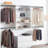 Devi White Wall Mounted Wood Closet System-588982952