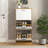 Modern Entryway Shoe Cabinet with 3 Flip Doors, Large Capacity and Space-Saving Design, Ideal for Narrow Spaces and Home Organization.-698750845