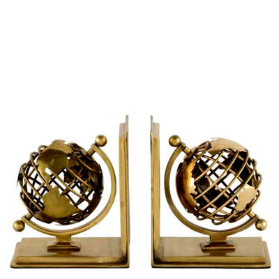 Globe Non-Skid Bookends