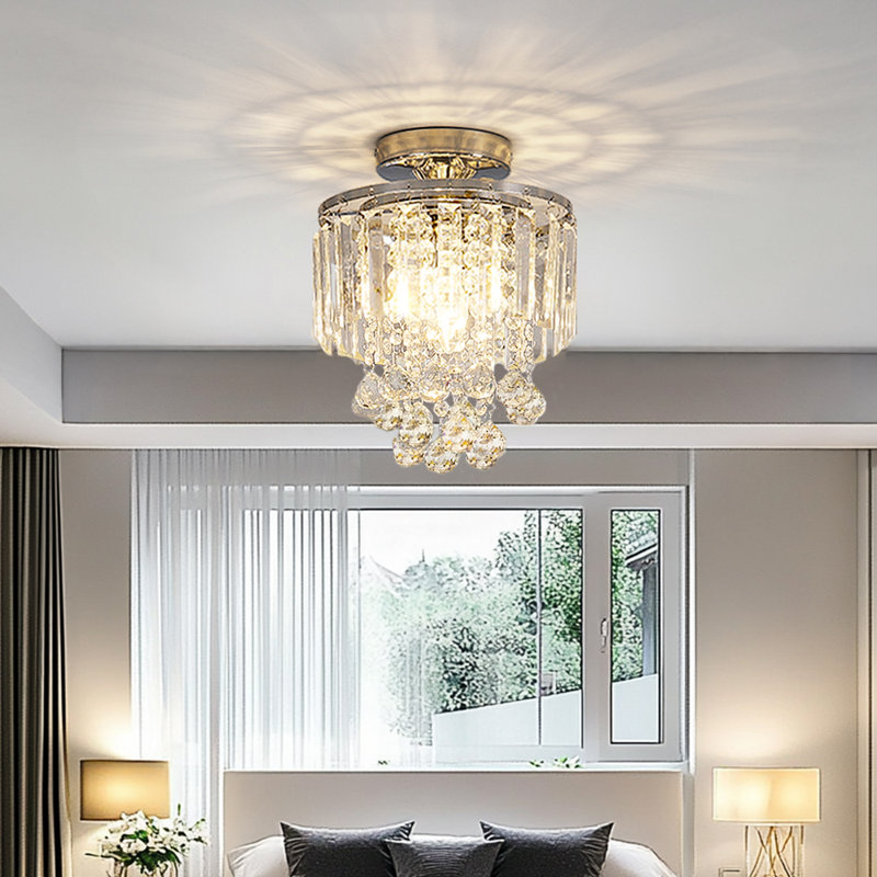 Unicoi Crystal Flush Mount, Silver